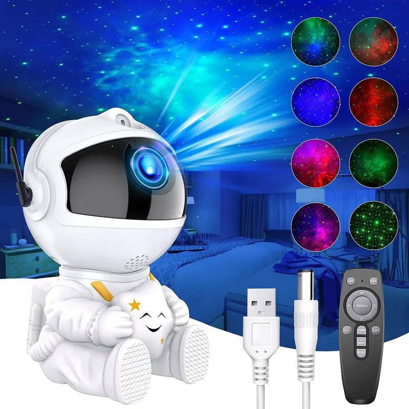 Astronaut Galaxy Projector Night Light Starry Sky Star USB Led Bedroom Decoration Night Lamp Remote Control Child Birthday Gift