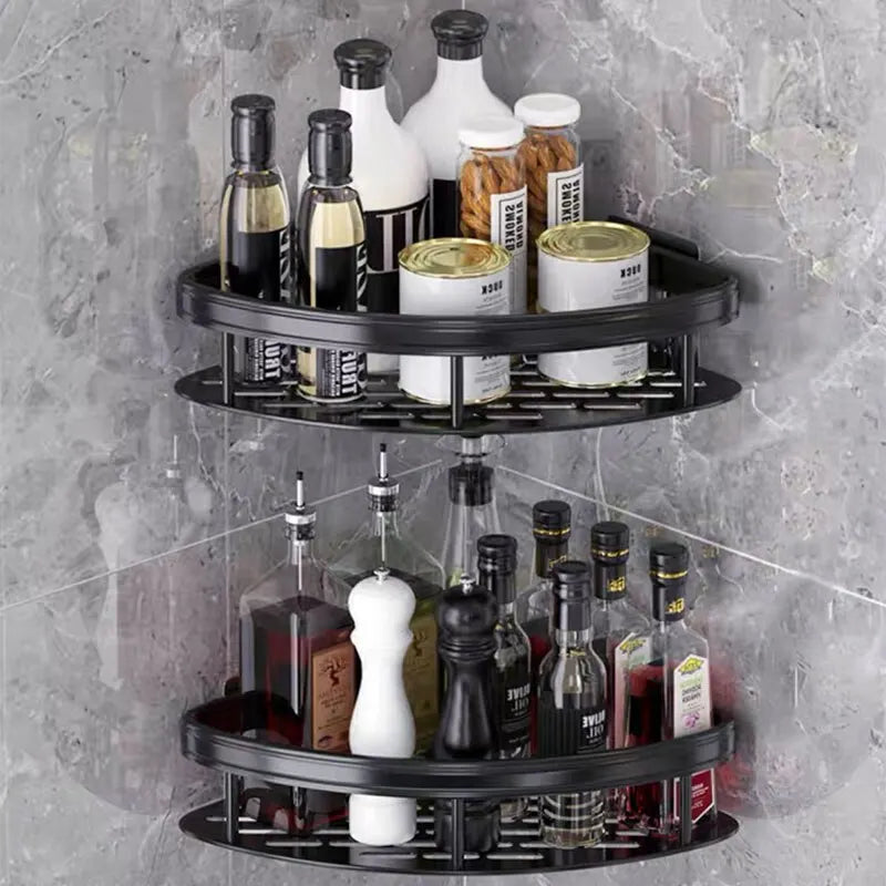 Bathroom Storage Rack, Bathroom Shelves, No-Drill Wall Mount Corner Shelf, Shower Storage Rack Holder