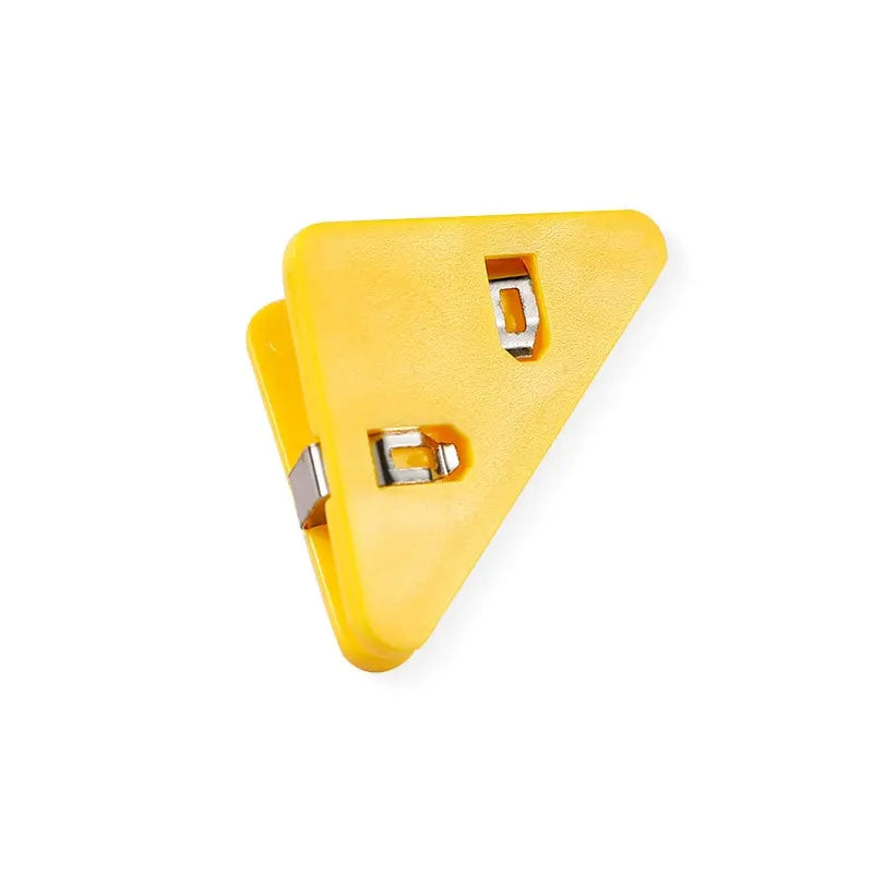 20pcs Creative Triangle Clip Bill Clip Book Paper Corner Clip Binder Clip for Desk Storage Shelf Office Desktop Organizer