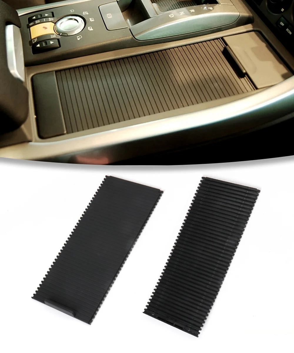 Center Console Cup Holder Cover Sliding Roller Blind Shutter Curtain Cover For Land Rover Range Sport 2005-2009