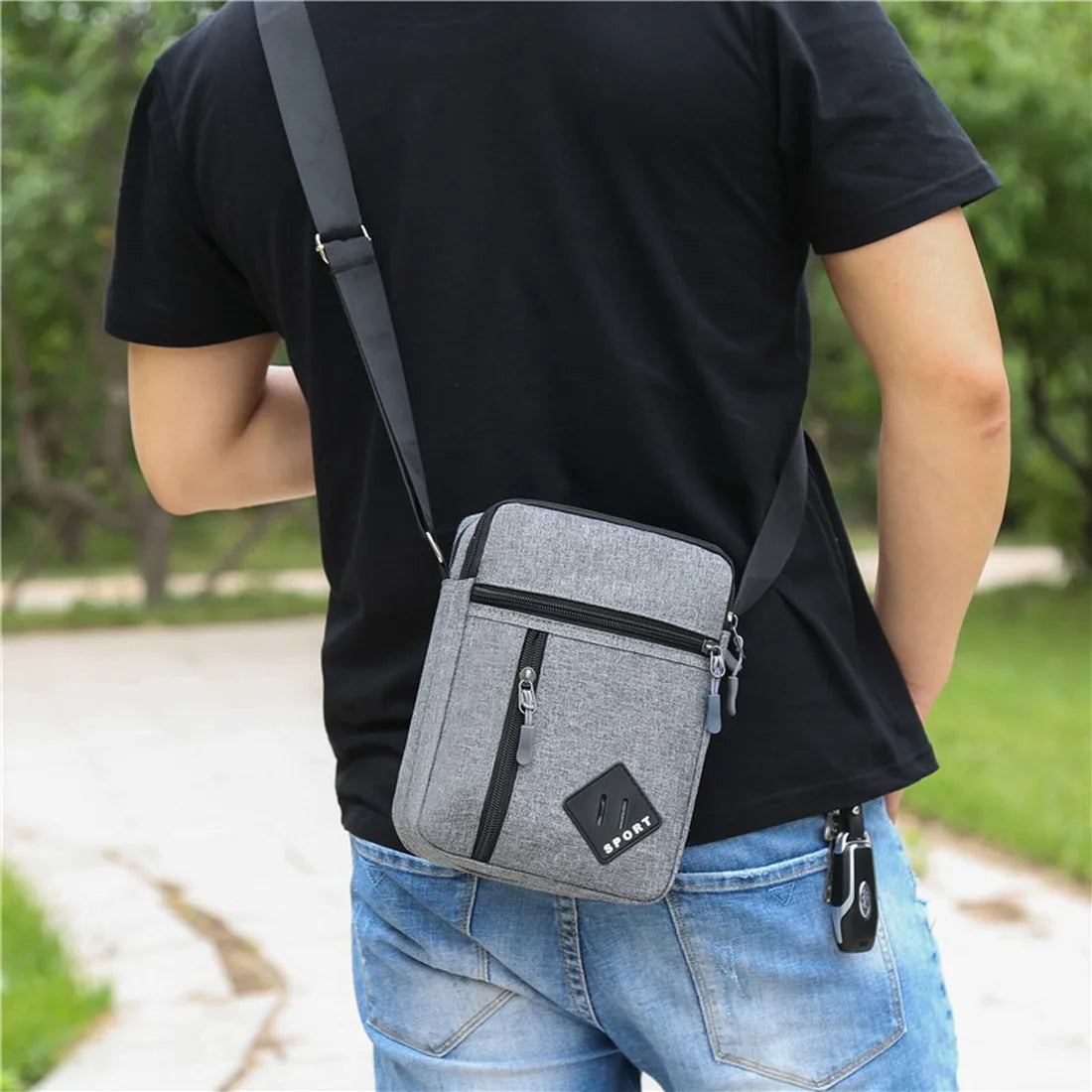 2022 Men's Messenger Bag Crossbody Shoulder Bags Men Small Sling Pack for Work Business Waterproof Oxford Packs Satchel Purse