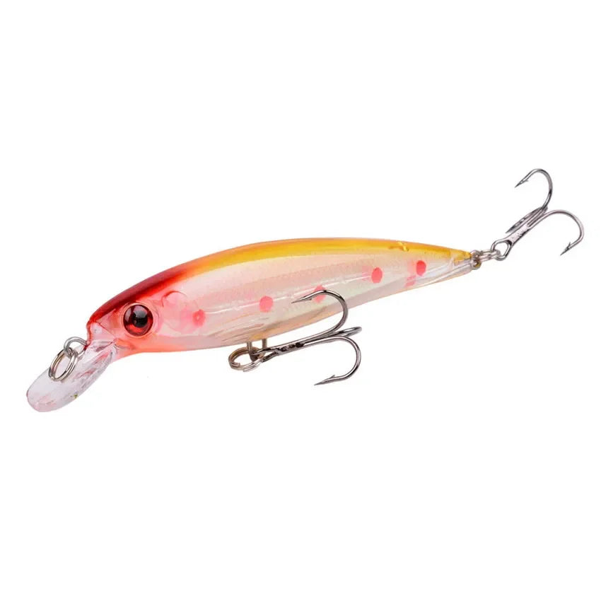 1PCS Laser Minnow Fishing Lure 11CM 13G pesca hooks fish wobbler tackle crankbait artificial japan hard bait swimbait