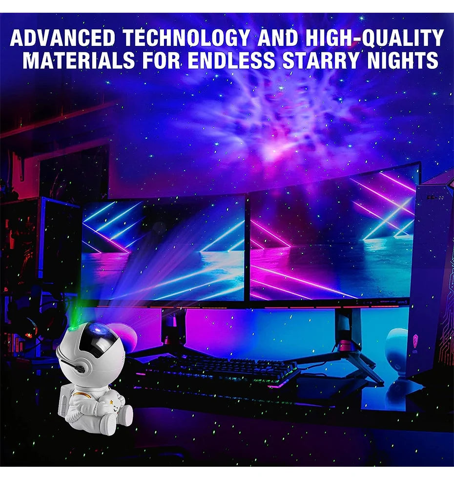 Astronaut projection light Galaxy projector LED night light starry sky atmosphere light desktop decoration light bedroom home ch