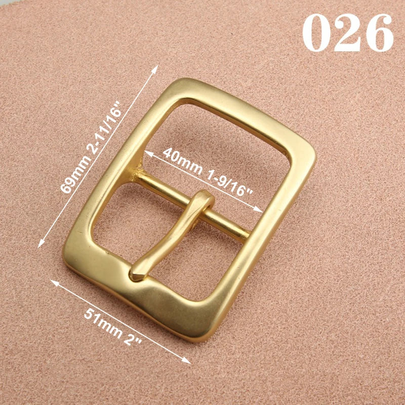 1pcs Solid  Brass 40mm Belt Buckle End Heel Bar Buckle Single Pin Heavy-duty for Leather Craft Strap Webbing Dog Collar Quality