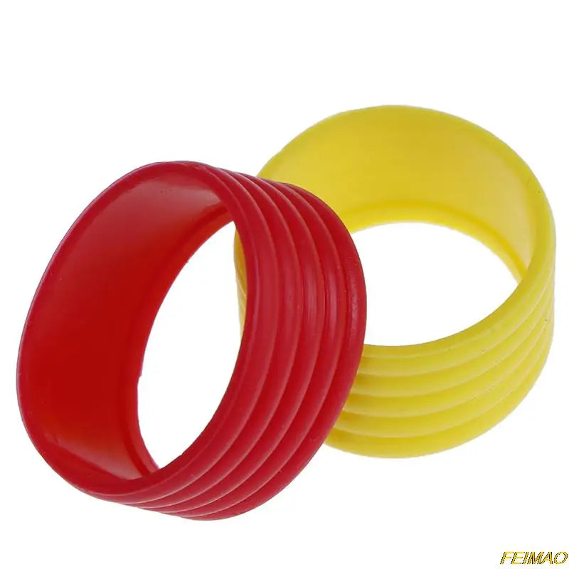 4 Pcs Silicone Tennis Racket Grip Ring Handle Closure Rubber