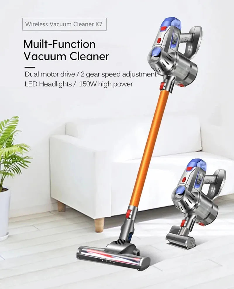 1 Set Wireless Vacuum Cleaner Home Car Powerful High Power Handheld Vacuum Cleaner Rechargeable Vacuum Cleaner Combination