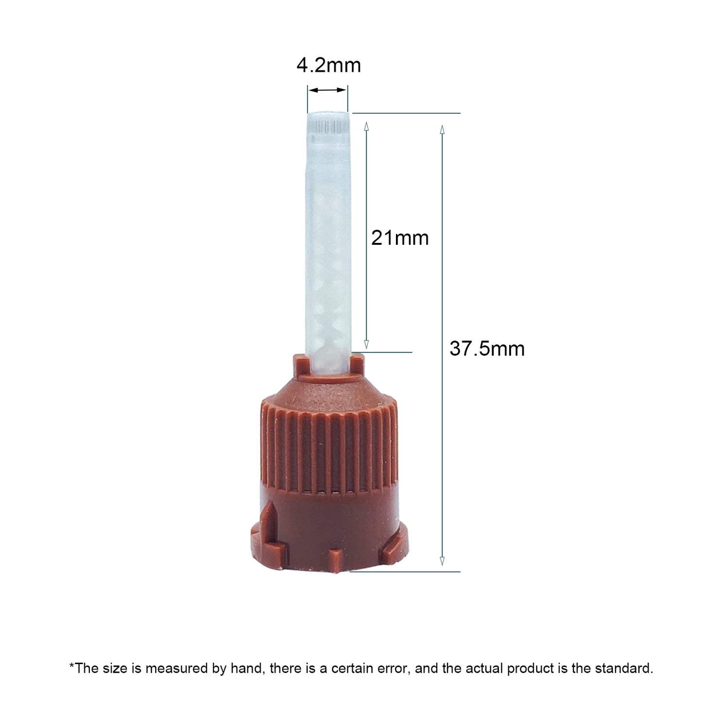 50pcs/Lot Dental Mixing Tips Impression Materials Lab Denture Color Tubes Disposable Silicone Rubber Dentistry Material