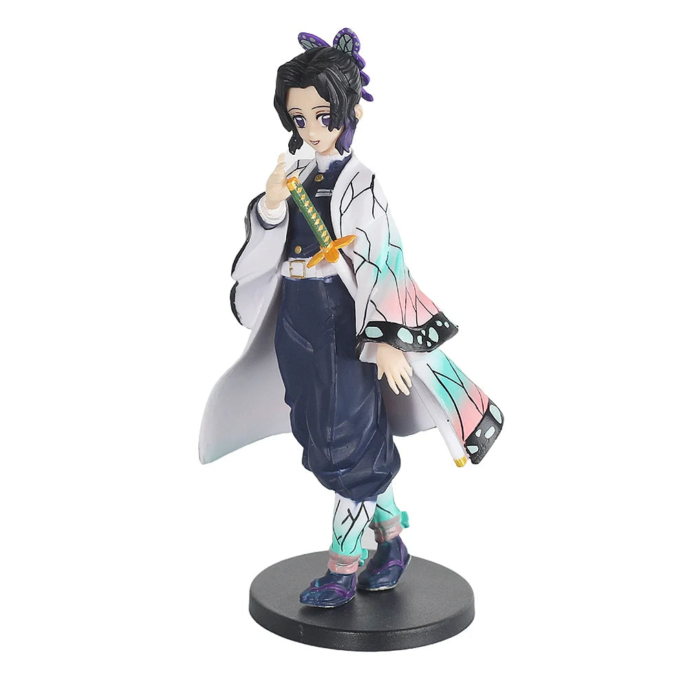 Anime Demon Slayer Kimetsu No Yaiba Figure Kamado Tanjirou Action Figure Agatsuma Zenitsu Nezuko Warrior PVC Model Toys