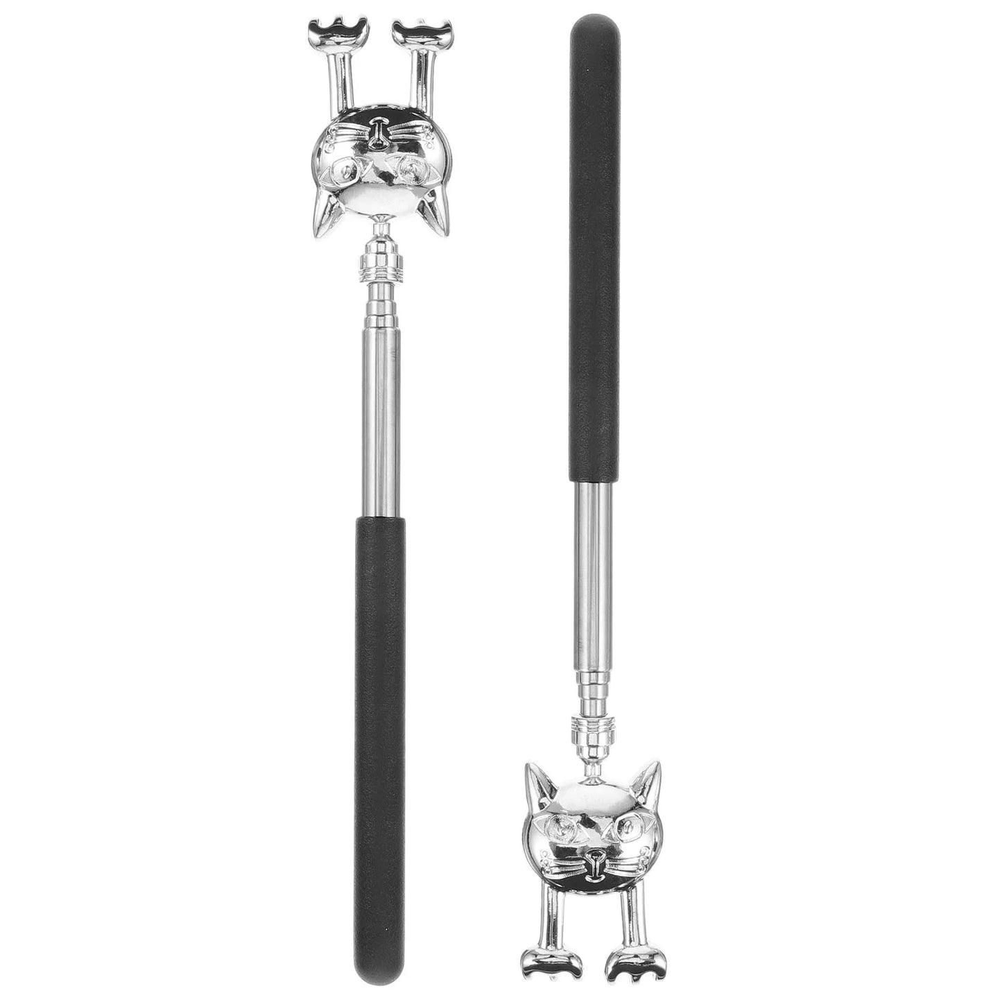 2 Pcs Extendable Back Scratcher Retractable Stainless Steel Alloy Long Handle for Men