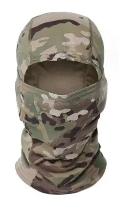 Camouflage Outdoor Riding Mask Outdoor Sun Protection Single Hole Quick Dry Mesh Mask