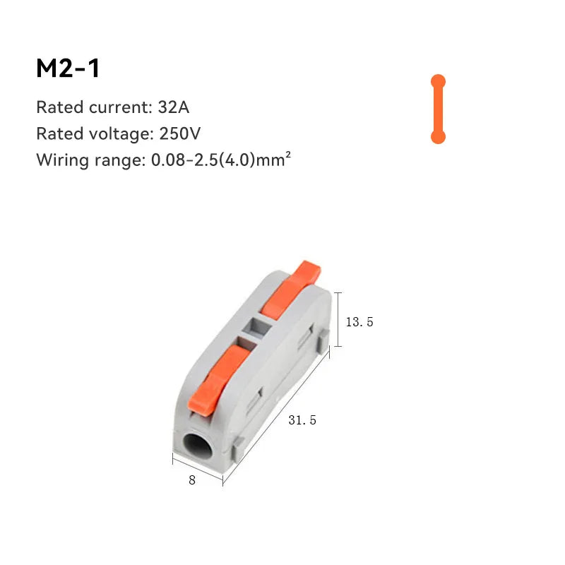 1/5/10 PCS 1 in Multiple Out Fast Electrical Connectors Universal Compact Splitter Wiring Cable Connector Push-in Terminal Block