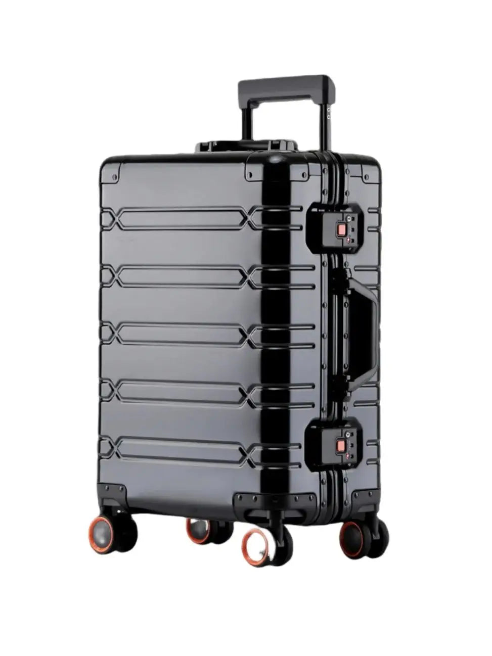 2024 New Large Capacity Durable Luggage Sets Aluminum Suitcase Women Girl Carry-On Boarding Travel 20/24/29