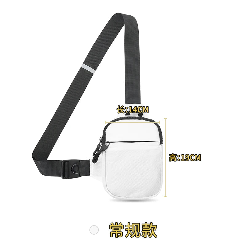 2024 New Sports Chest Bag Men's Ultra-small Mobile Phone Messenger Bag Waist Bag Multi-function Carry-on Bag