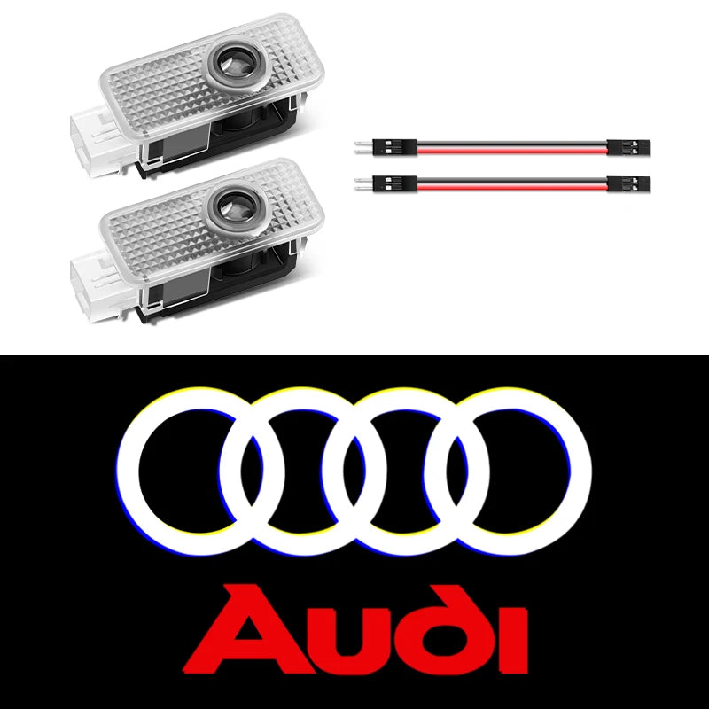 Car Door Welcome Light Led HD Projector Lamp For Audi SLINE QUTTRO RS Q3 Q7 S3 S4 S5 S6 S8 A3 A4 B8 8P 8V A6 C7 A5 Q5 B7 B6 B9