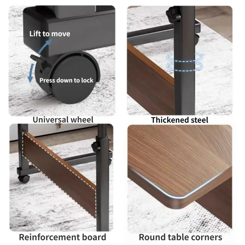 Adjustable Study Desk Tables Multi-function Desks Portability Strong Load-bearing Capacity Utility High-capacity Computer Table