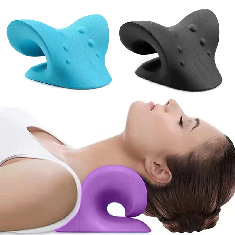 Cervical Spine Stretch Neck Shoulder Relaxer Cervical Muscle Relaxation Shoulder Massage Pillow Spine Correction Neck Massager