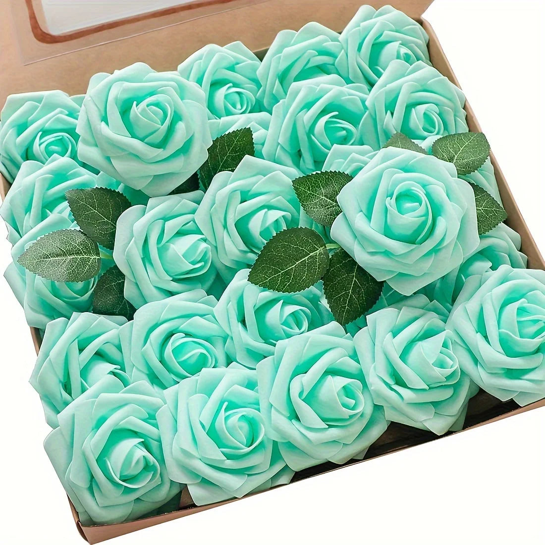 25pcs Artificial Flowers, Fake Flowers Roses W/stem For DIY Wedding Bouquets Centerpieces Arrangements Party Home Decorations