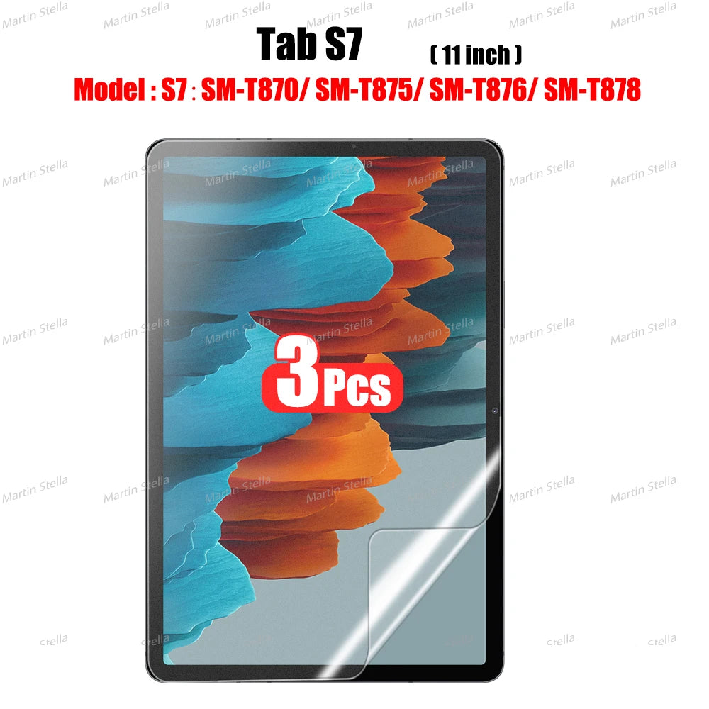 3Pcs Paper Feel Like Screen Protector for Samsung Galaxy Tab S7 S8 S9 Plus Ultra A9 Samsung tab S6 Lite s7 s9 fe A8 A7 No Glass