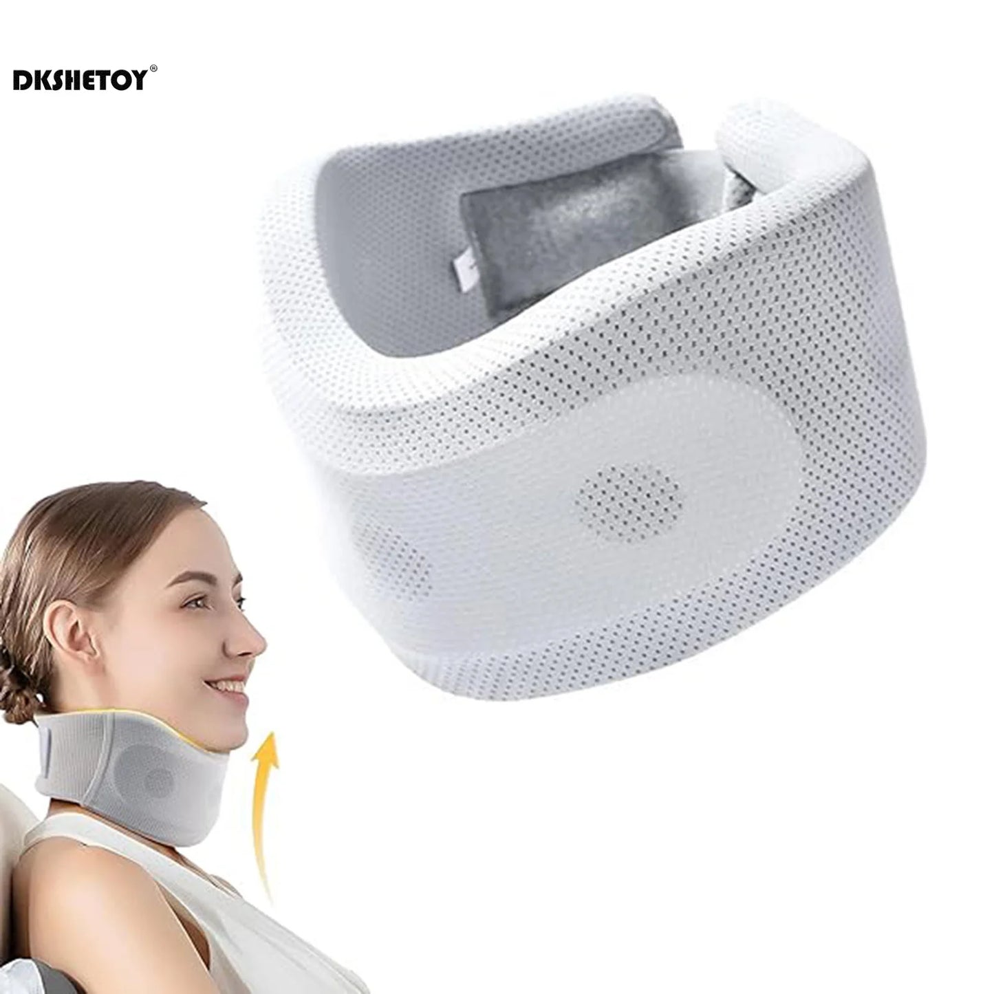 Adjustable Neck Support Cervical Pillow neck brace cervical traction Collar for  Airplane Travel Sleeping Support pad