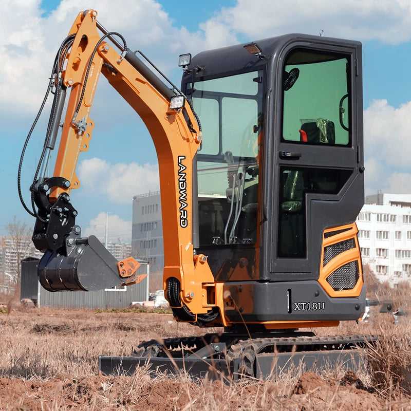 China 1.5 Ton 1.8 Ton Hydraulic Mini Excavator Machine 1000KG Small Digger EPA/EURO 5 Crawler Excavator Customizable For Sale