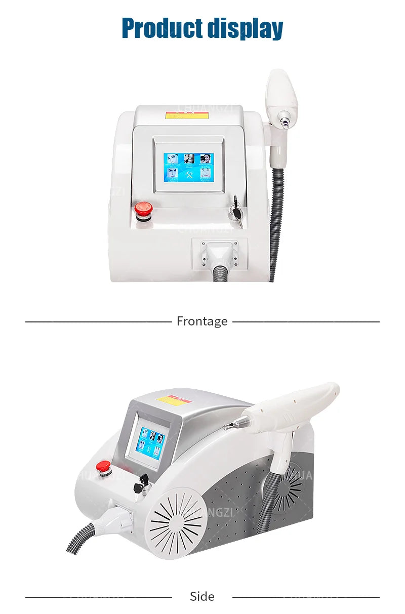 Beauty's New Portable Q-switch Picosecond Nd YAG 1064nm 532nm 1320nm Pull-up Tattoo Remover With Light Spots