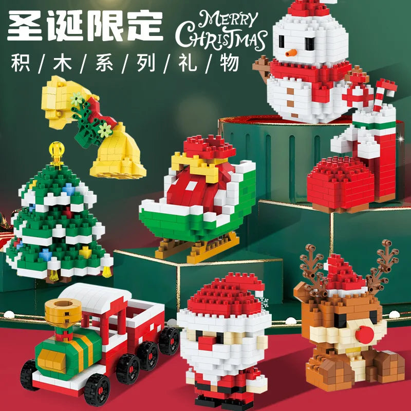 Christmas Tree Adults Particle Building Block Construction Set for Girl 6 Year Micro Diamond Bricks Educational Toy for Children