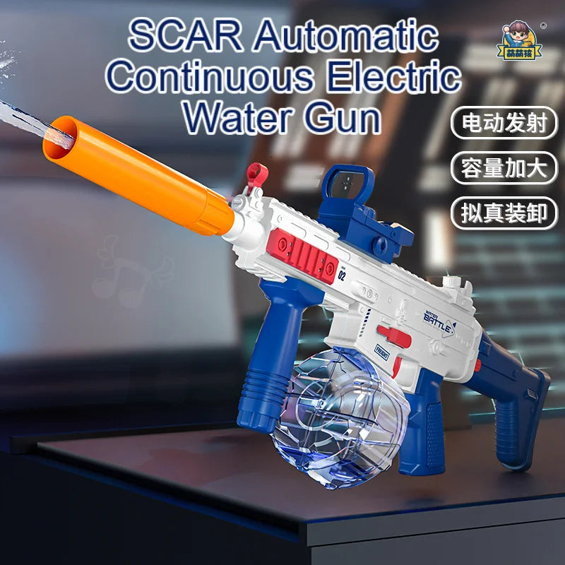 2024 New Summer Hot M416 Water Gun Electric Pistol Shooting Toy Full Automatic Outdoor Beach Toy For Kids Pistola De Agua Gift