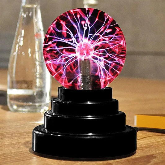 3/4/5/6 Inch Magic Plasma Ball Lamp LED Atmosphere Night Light Only Touch Sensitive Glass Plasma Light Bedroom Decor Kids Gifts