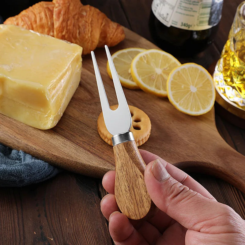 Acacia wood cutting board cutting board steak western fruit chopping board   set cheese knife three-piece set