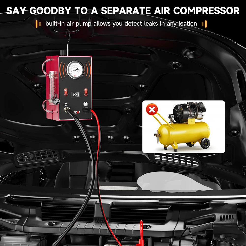 ANCEL S300 12V Car Smoke Leak Test Built-in Air Pump Oil EVAP Pipe Leak Locator Smoke Generator Diagnostic Tool for Car Moto