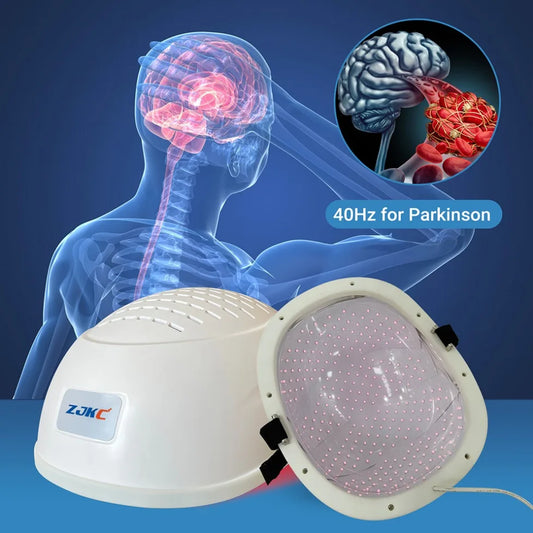 ZJKC Physiotherapy LED Brain Therapy Helmet Cap 810nm Migraine Headache Relief Photobiomodulation Treatment Parkinson Alzheimer