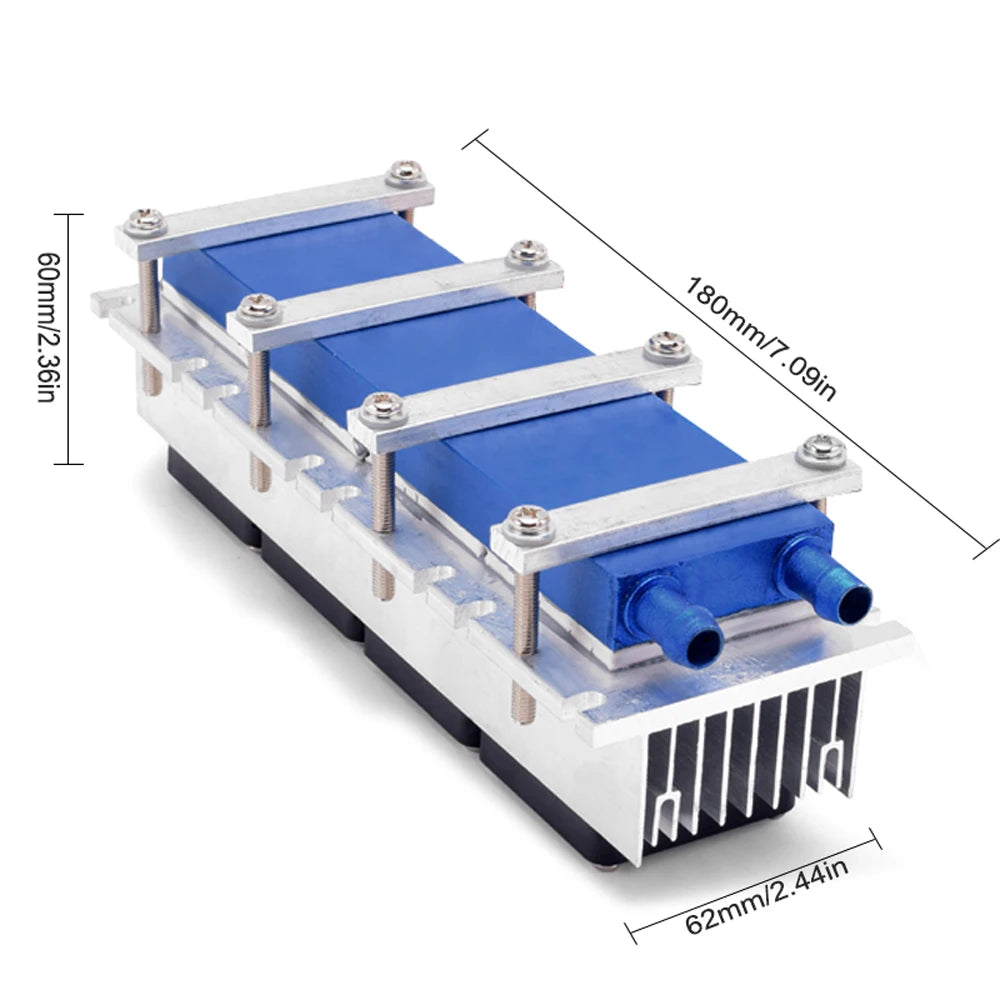 288W/144W Thermoelectric Peltier Refrigeration Cooler 12VDC 30A/15A Semiconductor Cooling System DIY for Air Conditioning Fan