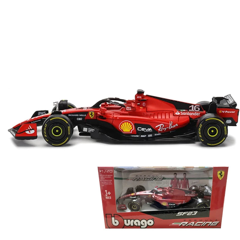 Bburago 1:43 Aston Martin AMR23 Mercedes W14 Red Bull RB19 Miami GP Ferrari SF23 Alpine A523 F1 Model Formula Car Static Racing