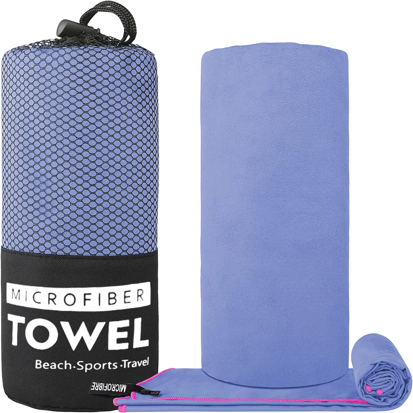 1-psc Microfiber Travel Towel, Quick Dry Towel Super Absorbent Compact Lightweight l for Beach, Gym, Pool,  Bath, Yoga