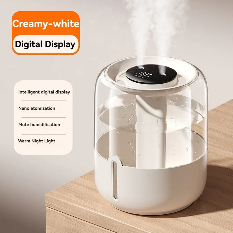 6.8L large capacity humidifier USB Double spray Home dormitory office bedroom desktop with small night light