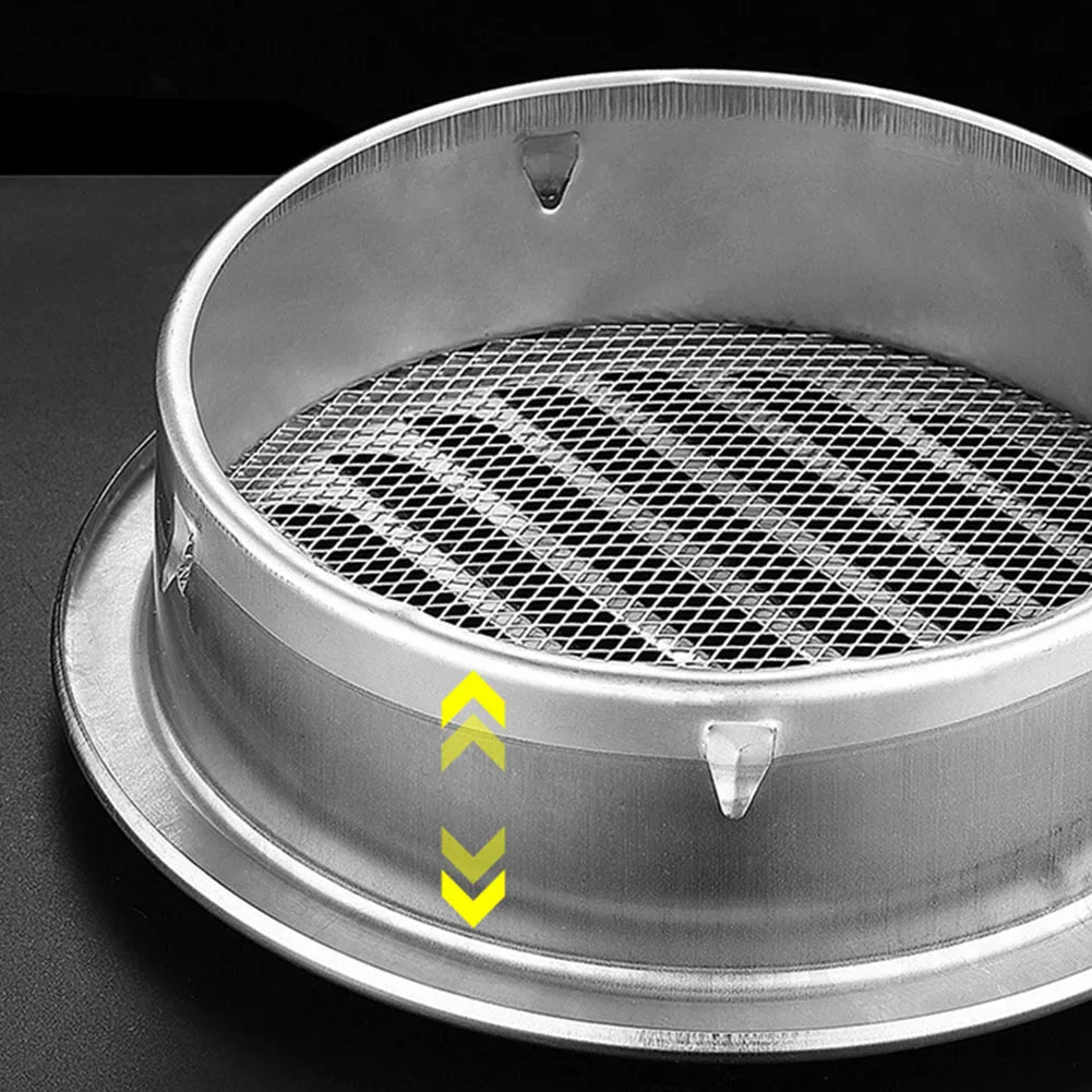 1pcs 70-300mm Round Stainless Steel Air Vent Grille Insect Protection Home Exterior Wall Ducting Ventilation Tool