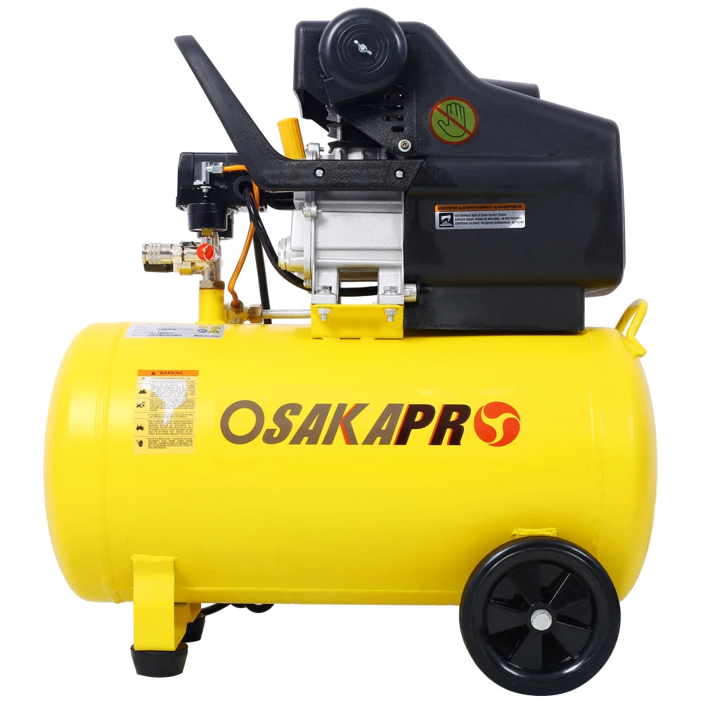 4.5HP 3.5HP Portable 13 Gallons Oil-Lubricated Air Compressor Tank Ultra Quiet Horizontal Tank Adjustable Pressure