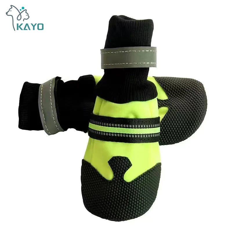 Breathable Pet Dog Shoes Waterproof Outdoor Walking Net Soft Summer Pet Shoes Night Safe Reflective Boots For Small Medium Dogs