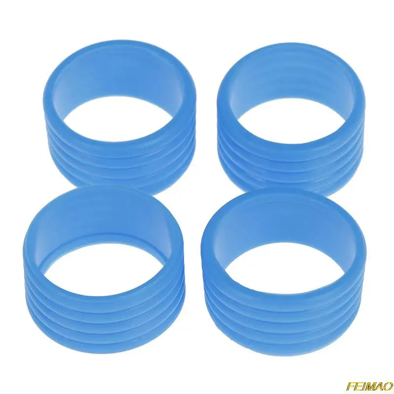 4 Pcs Silicone Tennis Racket Grip Ring Handle Closure Rubber