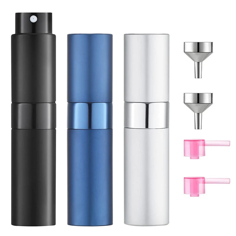 7Pcs/set 8ML Atomizer Perfume Spray Bottle for Travel Empty Cologne Dispenser, Portable Sprayer Mini Perfume Atomizer for Travel