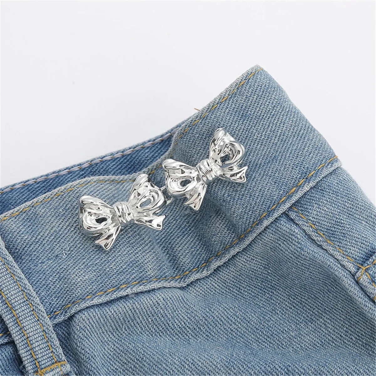 1Pcs Adjustable Clips for Pants Fastener Pants Pin Retractable Button Loose Button for Waist for Jeans Perfect Fit Reduce Waist