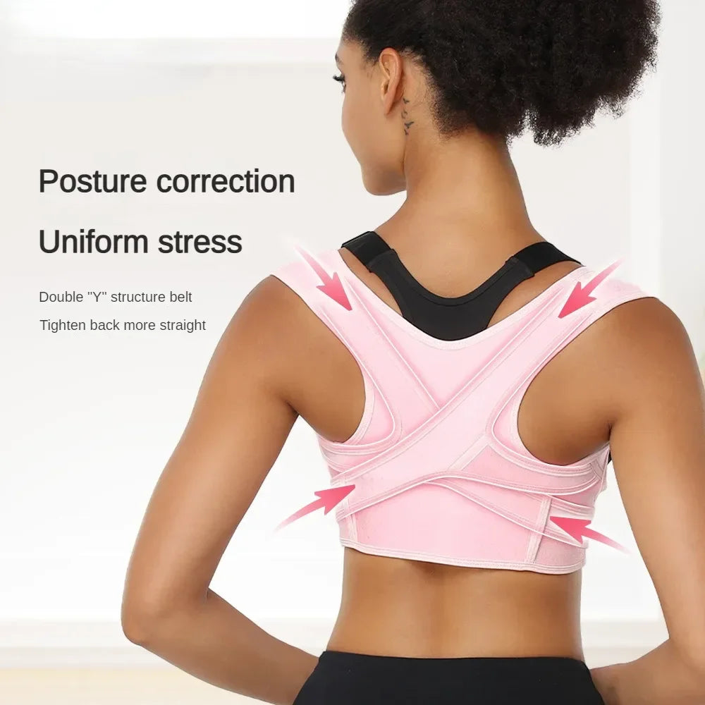 Adjustable Clavicle Posture Corrector Upper Back Brace Shoulder Lumbar Support Belt Corset Men Women Hunchback Correction