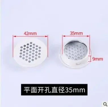 10pcs Round cabinet Air duct Vent Dia.19mm-53mm Steel Louver Mesh Hole plug decoration cover Wardrobe grille ventilation systems