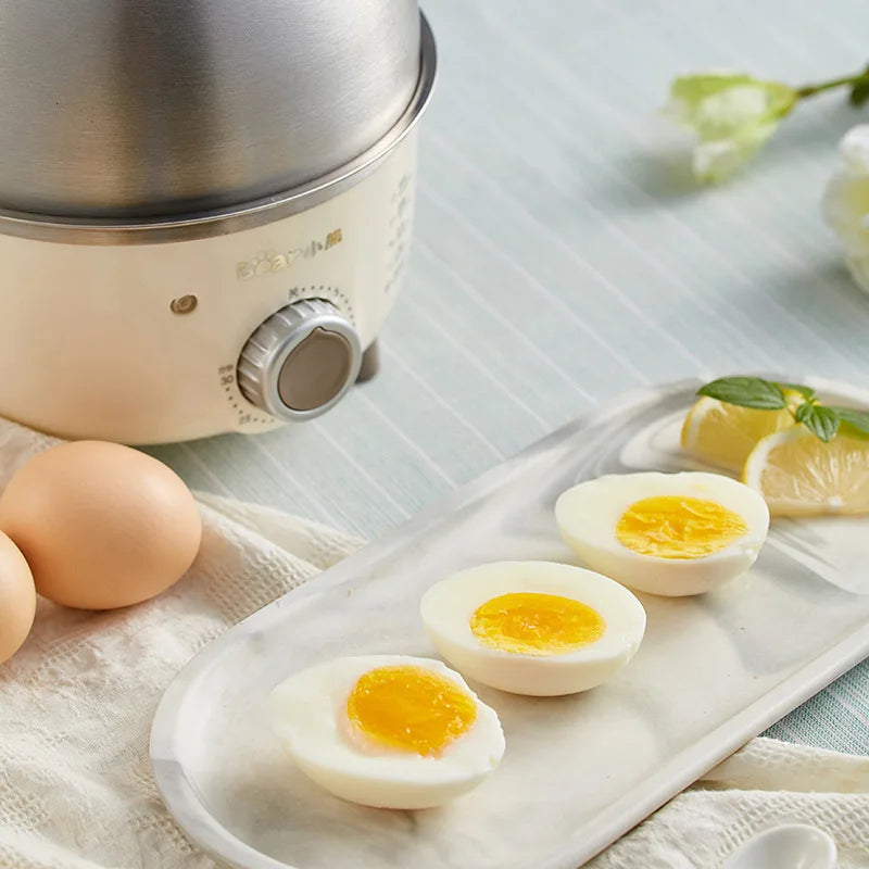 360W Electric Egg Boiler Breakfast Machine Multicooker Steamer Automatic Egg Cookers Home Egg Custard Steaming Cooker with Timer