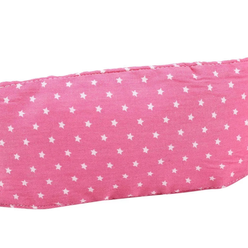 2Pcs Fixing Band Baby Kid Head Support Holder Star Print Sleeping Belt Baby Stroller Safety Seat Holder Belt(PINK)