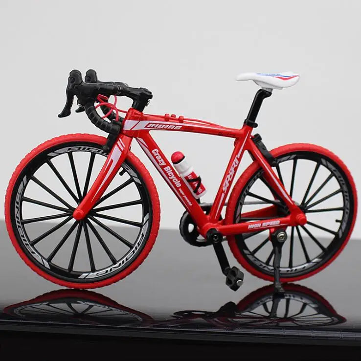 1:10 Mini Finger Mountain Alloy Bicycle Diecast Model Metal Bike Racing Toy Bend Road Simulation Collection Toys for Childrens