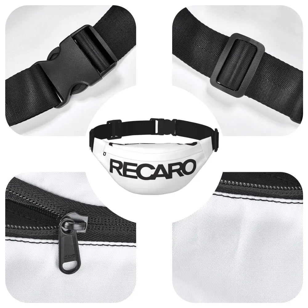 Casual Recaro Houndstooth Fanny Pack for Traveling Women Men Sling Crossbody Waist Bag Phone Money Pouch