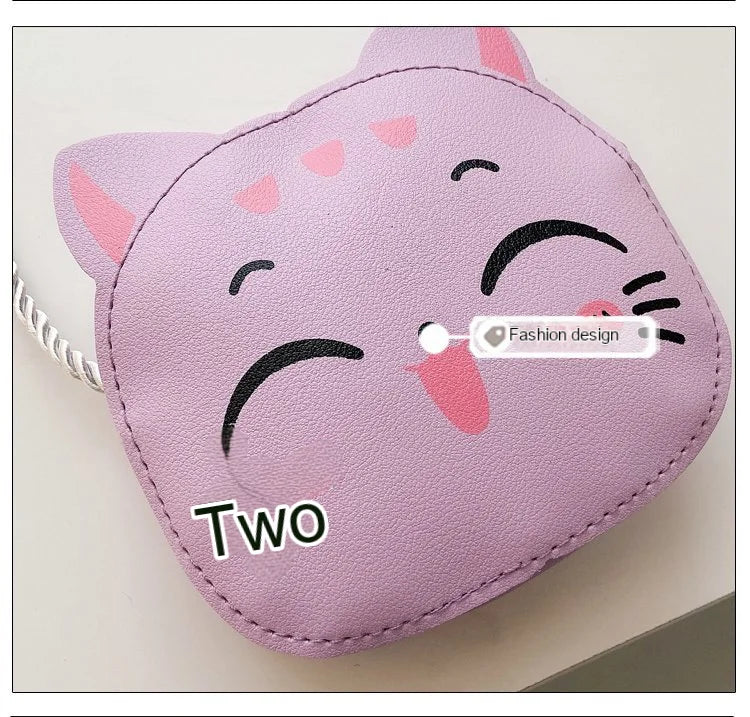 Cartoon Kids Bag Fashion Cute Cat Crossbody Bag Coin Wallet Lovely Hand Bags for Boys and Girls Mini Shoulder Bags