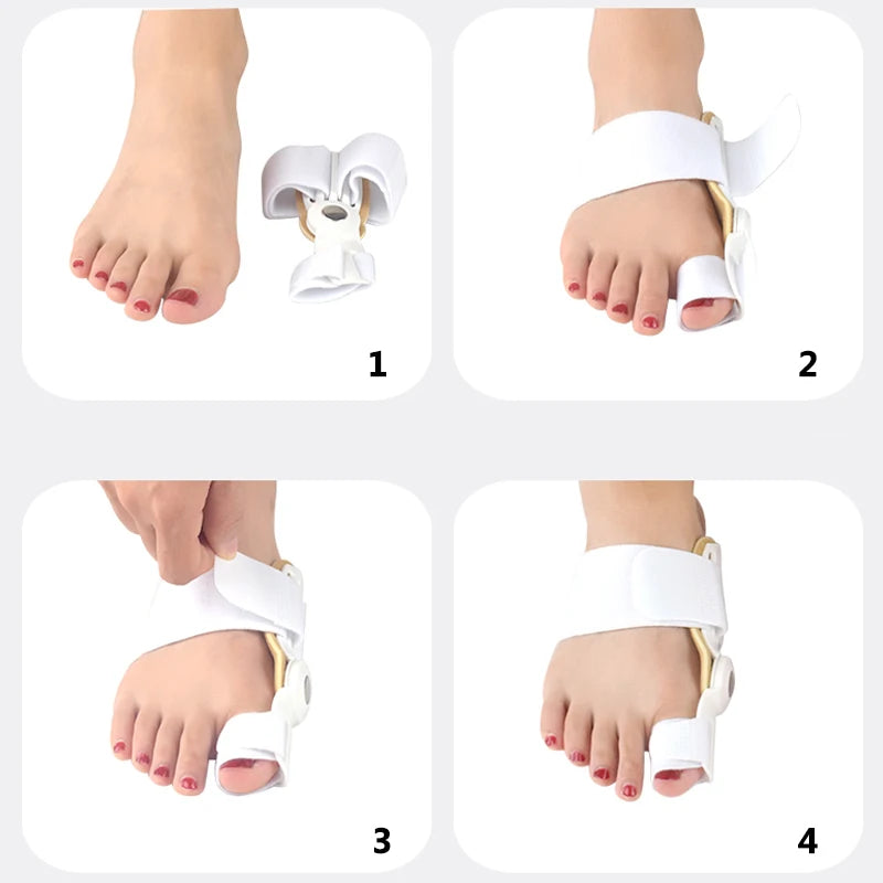 1PC/2pcs Big Bone Toe Bunion Splint Straightener Corrector Foot Pain Relief Hallux Valgus Feet Care Protector Foot Care Tools