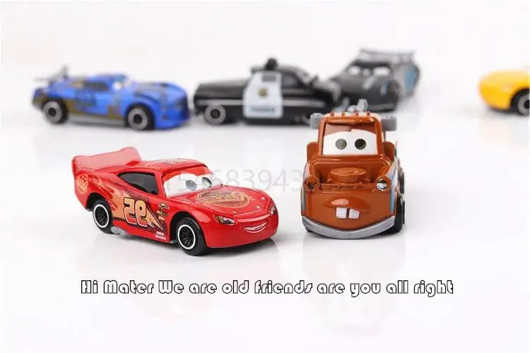 6-7pcs/Set Disney Pixar Car 3 Lightning Mcqueen Uncle Truck Jackson Storm 1:55 Diecast PVC Car Model Toys Kids Boy Xmas Kid Gift